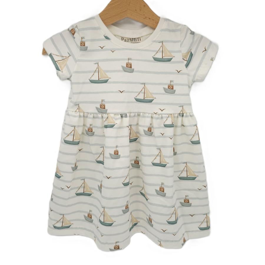 Basic Kleid Küstenkind Boote 134-164